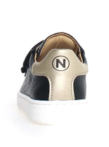 Naturino Leder-Sneakers "Hasselt 2" in Schwarz/ Gold