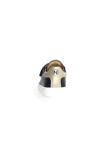 Naturino Leren sneakers "Hasselt 2" zwart/goudkleurig