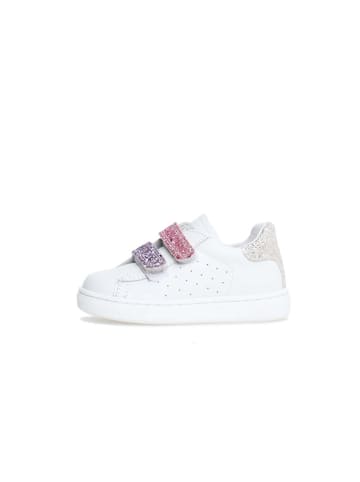 Naturino Leder-Sneakers "Hasselt 2" in Weiß/ Pink