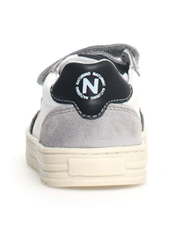 Naturino Skórzane sneakersy "Ariton" w kolorze biało-szarym