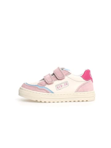 Naturino Skórzane sneakersy "Ariton" w kolorze kremowo-jasnoróżowym