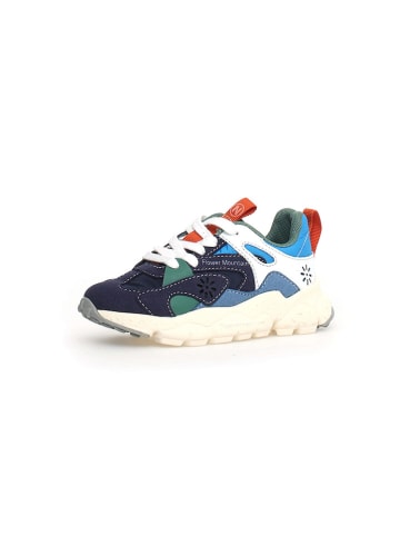 Naturino Leder-Sneakers "Saburo Junior" in Dunkelblau/ Bunt