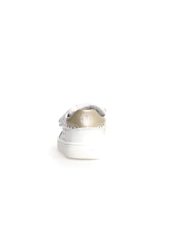 Naturino Leren sneakers "Saevel Stars" wit/goudkleurig