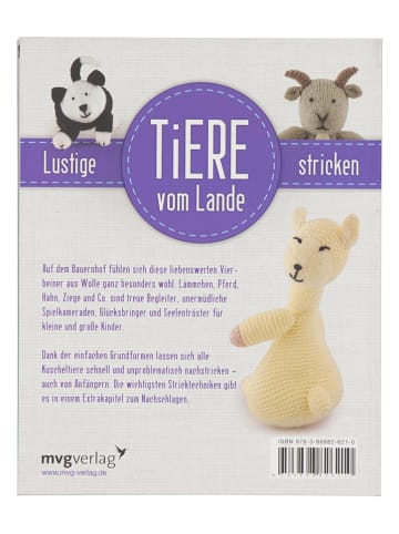 mvg Verlag Kreativbuch "Lustige Tiere vom Lande stricken"