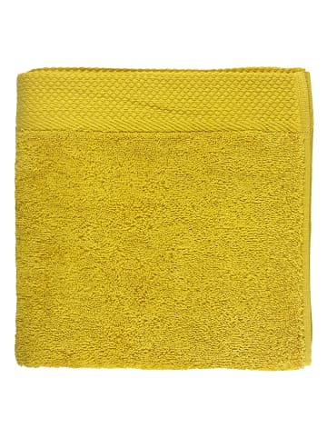 Soft by Perle de Coton Handdoek "Epo" mosterdgeel