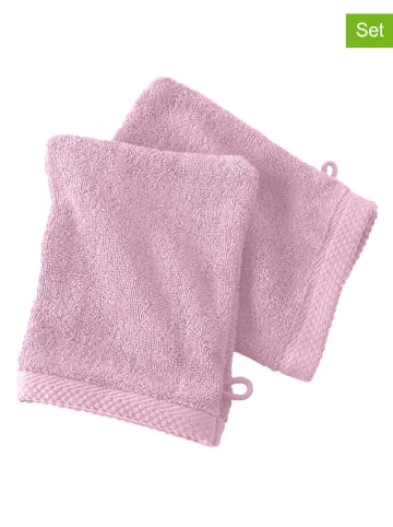 Soft by Perle de Coton Myjki (2 szt.) "Epo" w kolorze jasnoróżowym