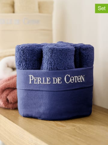 Soft by Perle de Coton Ręczniki (6 szt.) w kolorze granatowym dla gości