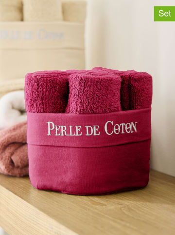 Soft by Perle de Coton 6er-Set: Gästehandtücher in Beere