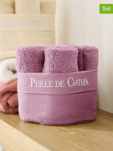 Soft by Perle de Coton 6er-Set: Gästehandtücher in Altrosa