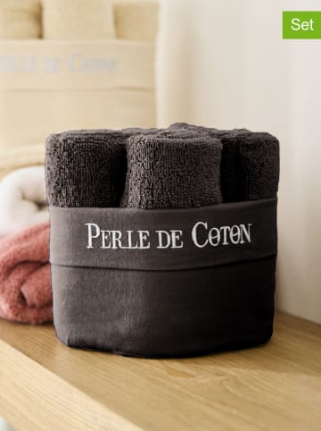 Soft by Perle de Coton 6-delige set: gastendoeken zwart