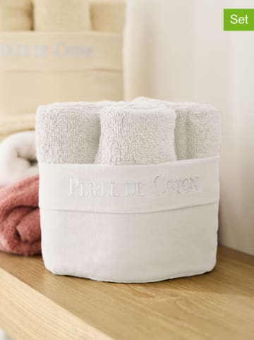 Soft by Perle de Coton Ręczniki (6 szt.) w kolorze białym dla gości