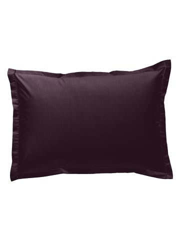 Soft by Perle de Coton Kussensloop "Per" auberginekleurig