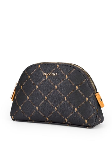 Puccini Kosmetiktasche in Braun - (B)21 x (H)14 x (T)6 cm