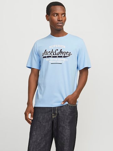 Jack & Jones Koszulka w kolorze błękitnym