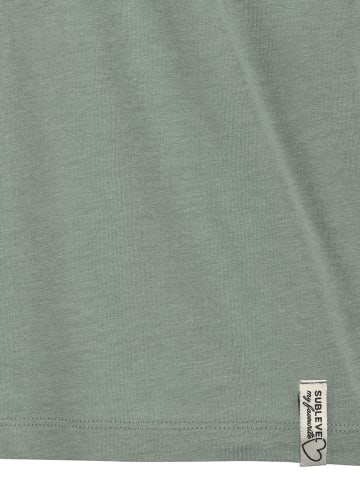 Sublevel 2er-Set: Shirts in Weiß/ Grün