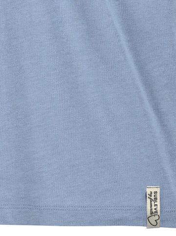 Sublevel 2er-Set: Shirts in Weiß/ Hellblau