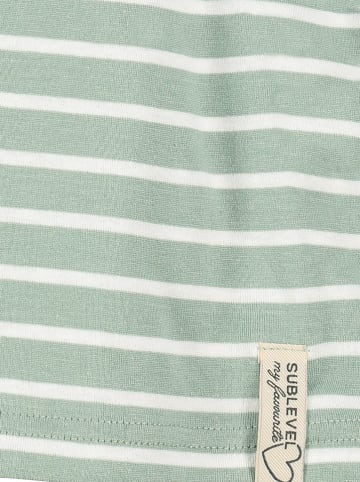 Sublevel Longsleeve in Mint/ Weiß