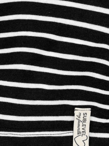 Sublevel Longsleeve in Schwarz/ Weiß