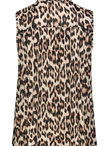 Sublevel Blusentop in Beige/ Schwarz