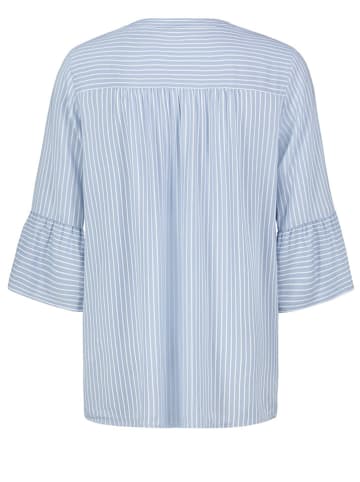 Sublevel Bluse in Hellblau/ Weiß