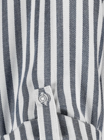 Fresh Made Bluse in Dunkelblau/ Weiß