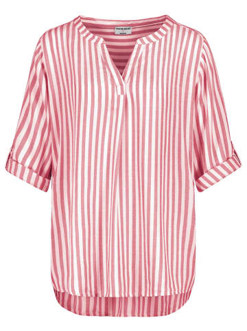 Fresh Made Bluse in Pink/ Weiß