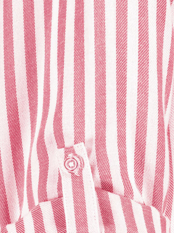 Fresh Made Bluse in Pink/ Weiß