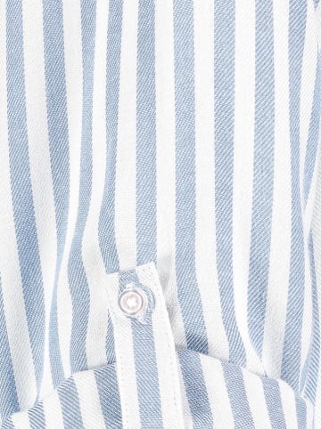 Fresh Made Bluse in Hellblau/ Weiß