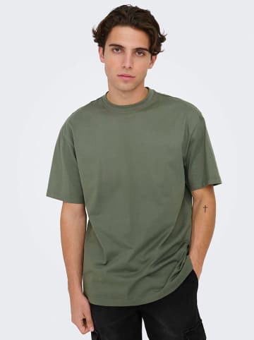 ONLY & SONS Koszulka w kolorze khaki