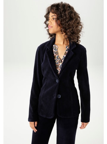 Aniston Corduroyblazer donkerblauw
