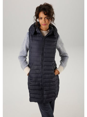 Aniston Doorgestikte bodywarmer zwart