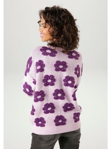 Aniston Sweter w kolorze lawendowym