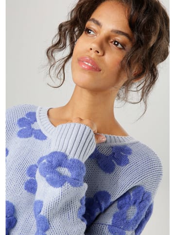 Aniston Pullover in Hellblau