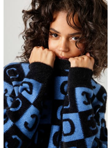 Aniston Pullover in Schwarz/ Blau
