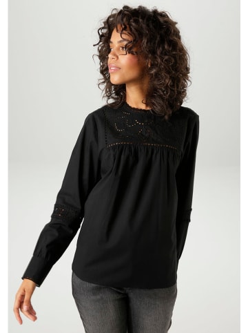 Aniston Bluse in Schwarz