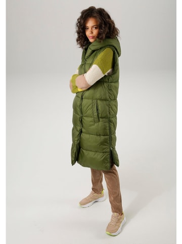 Aniston Doorgestikte bodywarmer groen