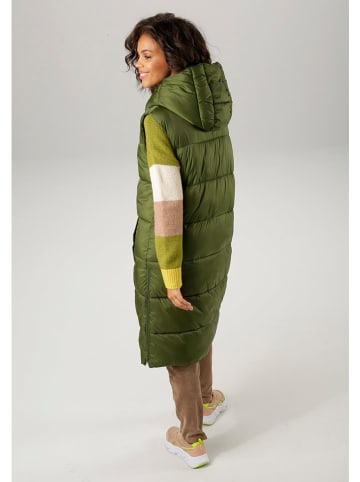 Aniston Doorgestikte bodywarmer groen