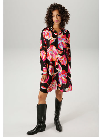 Aniston Jurk zwart/roze