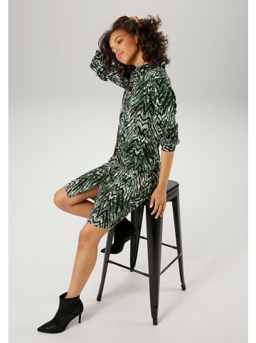 Aniston Jurk groen/zwart