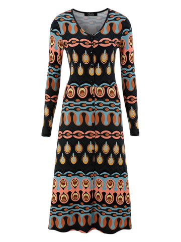 Aniston Kleid in Schwarz/ Braun/ Hellblau