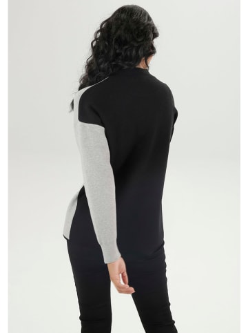 Aniston Sweter w kolorze czarno-szarym
