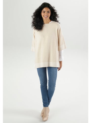 Aniston Sweter w kolorze kremowym
