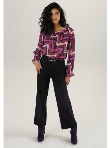 Aniston Blouse paars/zwart