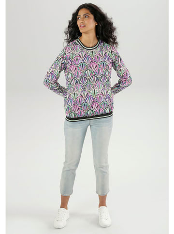 Aniston Blouse paars/groen