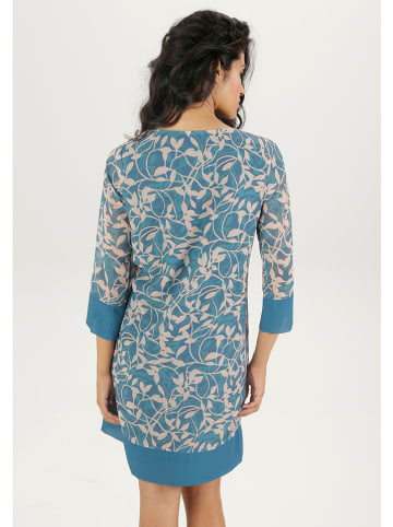 Aniston Kleid in Blau/ Creme