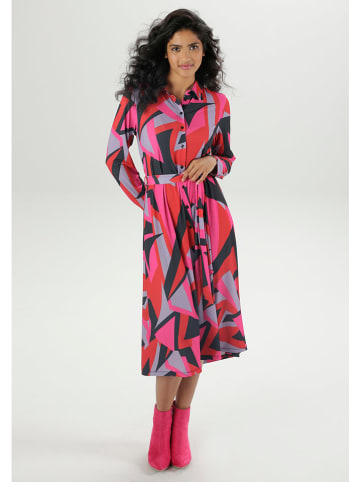 Aniston Jurk roze/zwart