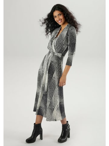 Aniston Kleid in Schwarz/ Creme