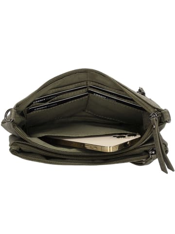 Beagles Umhängetasche "Malaga" in Khaki - (B)24 x (H)14 x (T)2 cm