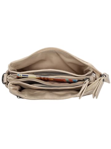 Beagles Umhängetasche "Ferro" in Beige - (B)20 x (H)11 x (T)3 cm