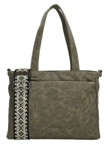 Beagles Schultertasche "Malaga" in Khaki - (B)31 x (H)24 x (T)10 cm